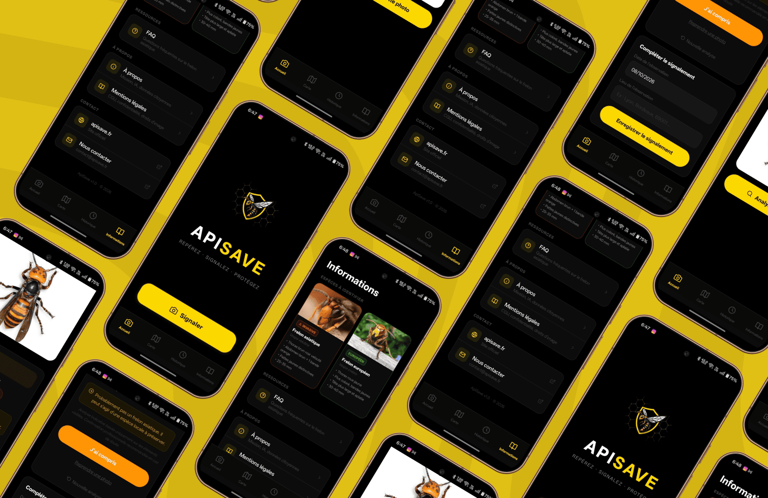High-fidelity mobile wireframes for the product flow